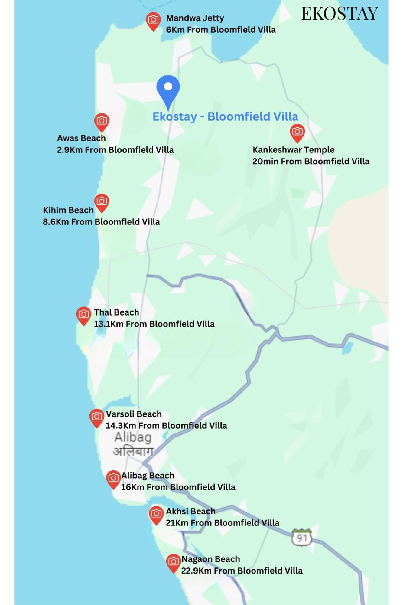 Ekostay - Bloomfield Villa Алибаг Экстерьер фото